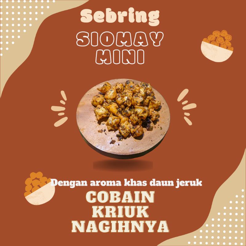 

SEBRING SIOMAY MINI|| SEBLAK KERING SIOMAY MINI PEDAS DAUN JERUK || JAJANAN MURAH ENAK KRIUK LEZAT|| JAJANAN VIRAL KHAS BANDUNG|| SNACK PEDAS DAUN JERUK || CEMILAN VIRAL ENAK NIKMAT || JAJANAN PEDAS CIKRUH || CEMILAN ASIN