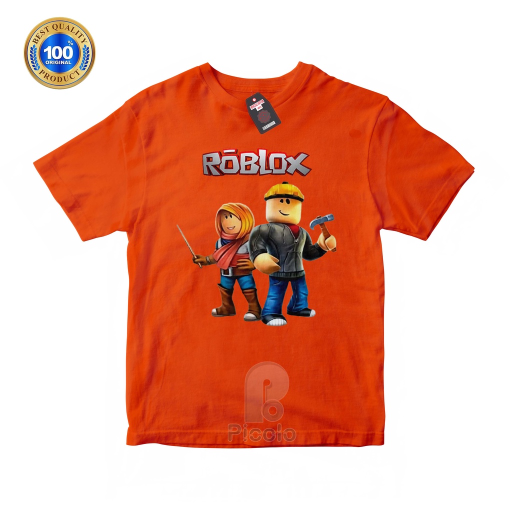 (FREE NAMA) BAJU KAOS ATASAN ANAK MOTIF ROBLOX UNISEX Bahan COTTUN