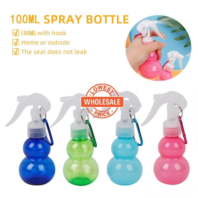 [Harga Grosir]Botol Semprot Portabel Warna-Warni 60ml / 70ml / 100ml / 120ml Dengan Kait Untuk Travel/Hot Sale