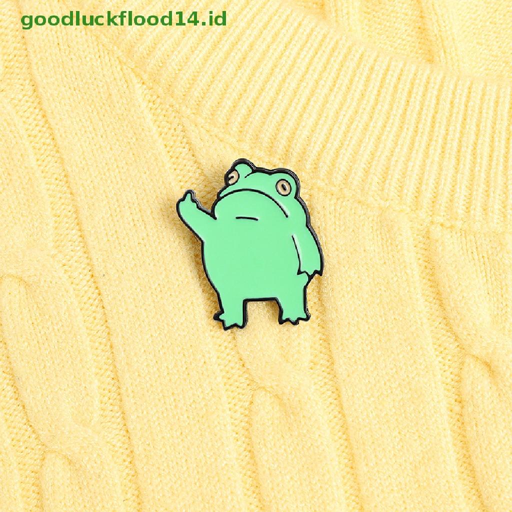 [GOOGFOUR] Enamel Pin Kodok Bros Kerah Pin Untuk Wanita Baju Lencana Untuk Ransel [TOP]