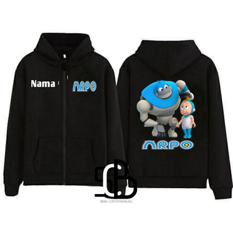 Sweater zipper Anak Robot Arpo