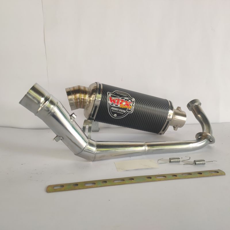 Knalpot WRX OVAL CARBON Beat, Scoopy, Genio, NMAX, PCX, Aerok, Mio, Vario 150, Vario 125led, Spacy, 