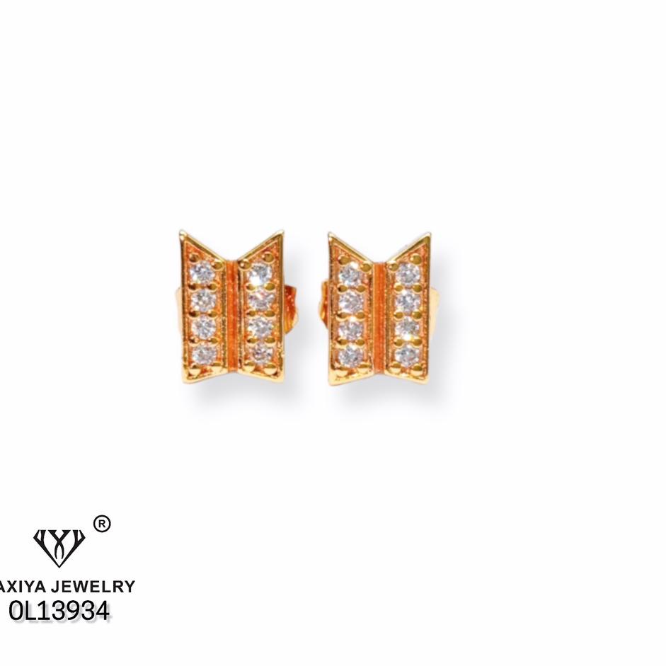 Yaxiya Anting Tusuk BTS Permata Perhiasan Lapis Emas700 {MRB.28Ja23q}