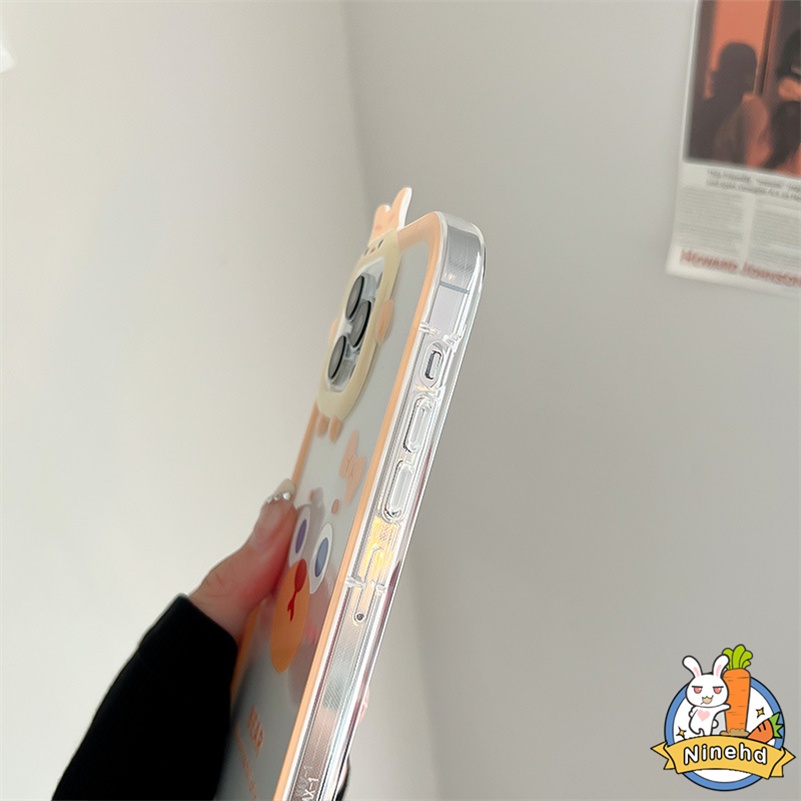 IPHONE Casing Kompatibel Untuk Iphone14 13 12 11 Pro Max X Xr Xs Max7 8 6 6s Plus Se2020 Kartun Monster Kecil Lensa Pelindung Ponsel Case Shockproof Silikon Soft Case Cover Pelindung