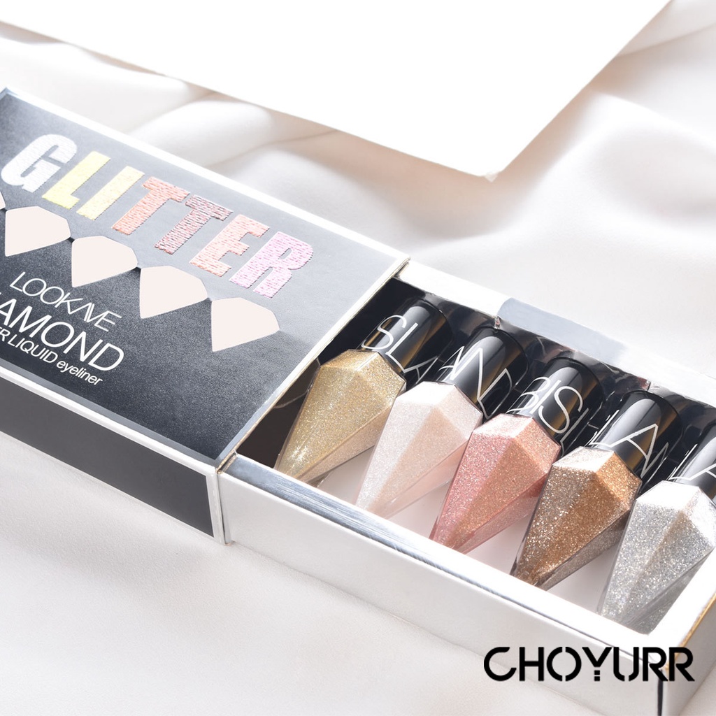 【COD】Eyeliner Cair Berlian Glitter Diamond Glitter Mini Eyeliner Liquid Eyeliner-CH