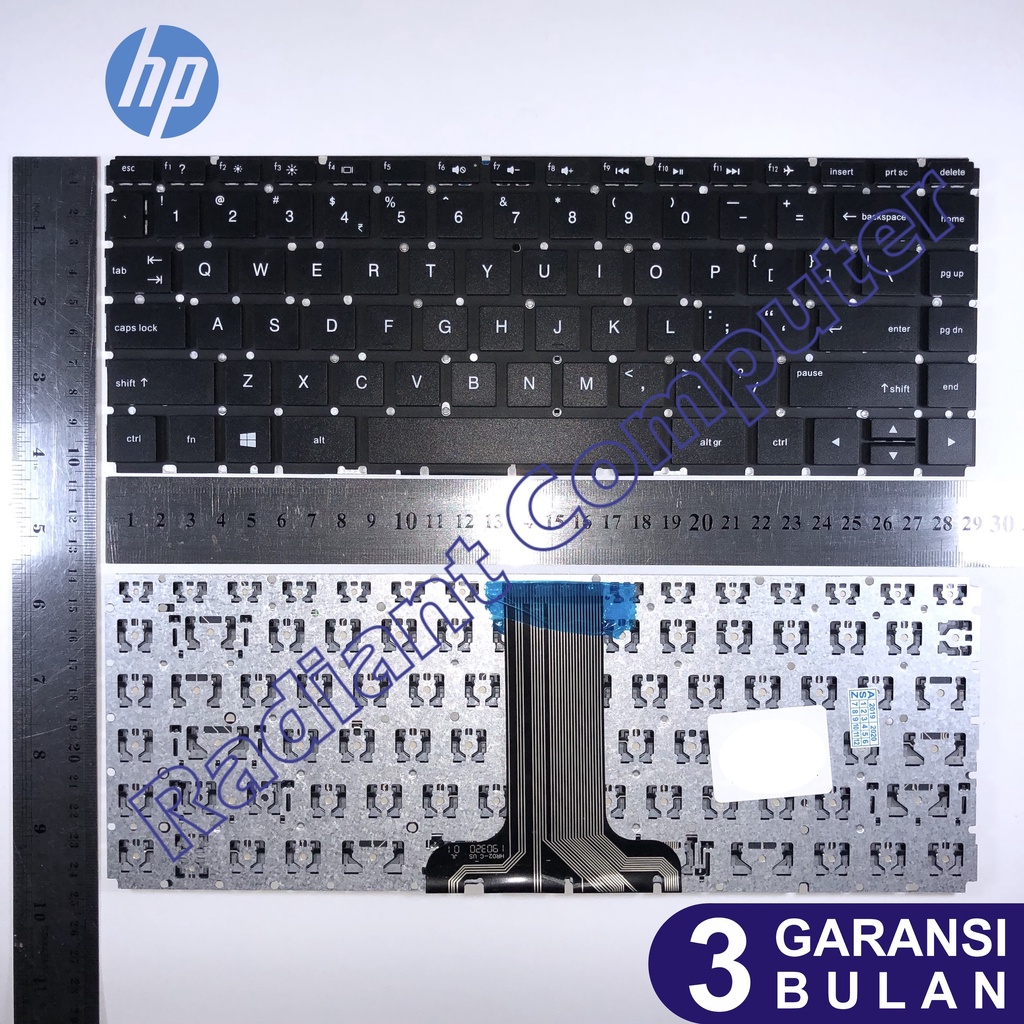 Keyboard HP 14-BF 14-BP 14-BS 14-BW 14Q-BU, 240 G6, 245 G6, BLACK