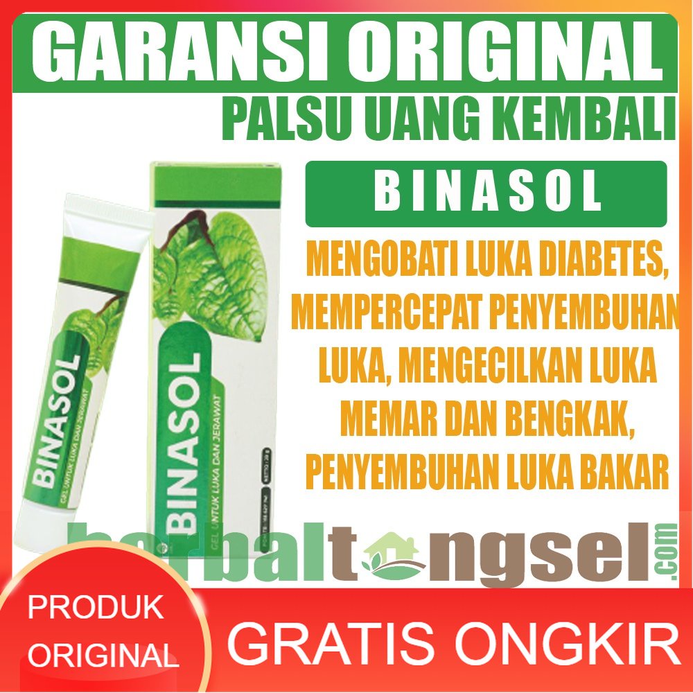 SALEP BINASOL Gel Obat Luka Diabetes Binasol Obat Luka Binasol Salep gatal Binasol Original Garansi 