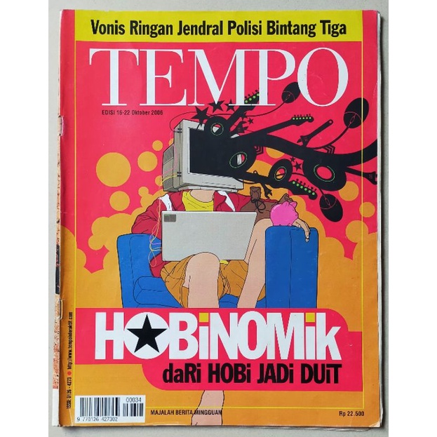 Majalah Tempo 16 Oktober 2006 : Hobinomik dari Hobi Jadi Duit - pakaian, sepatu, musik, kaos dll