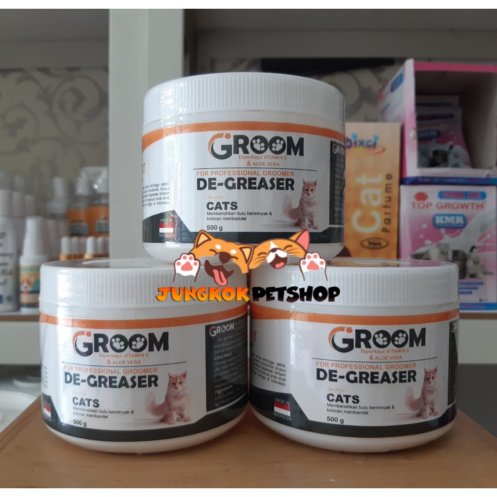 Groom Degreaser Kucing Anjing Penghilang Minyak Pada Bulu - Penghilang Noda Membandel 500 gr - Groomers Goop