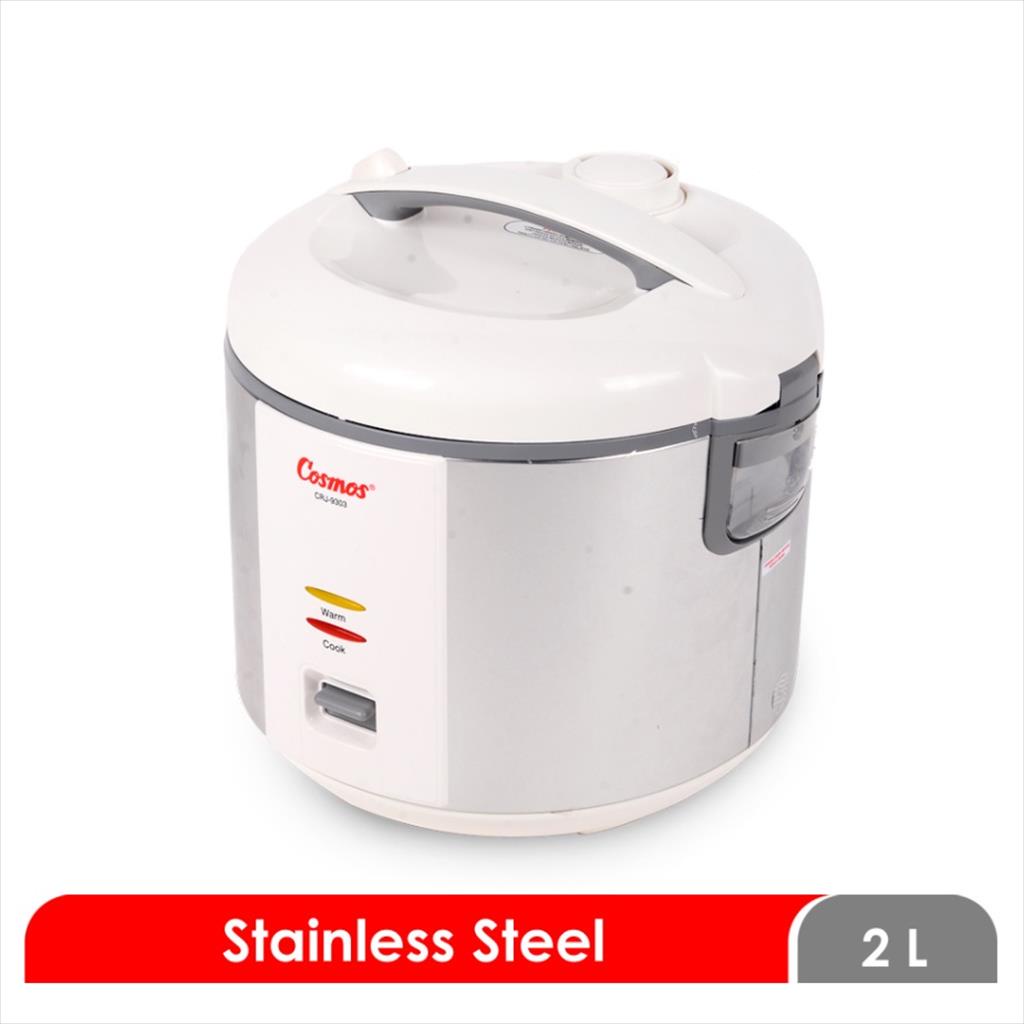 Cosmos CRJ 9303  Rice Cooker Magic Com Body &amp; Panci Stainless Steel. Baru &amp; Bergaransi