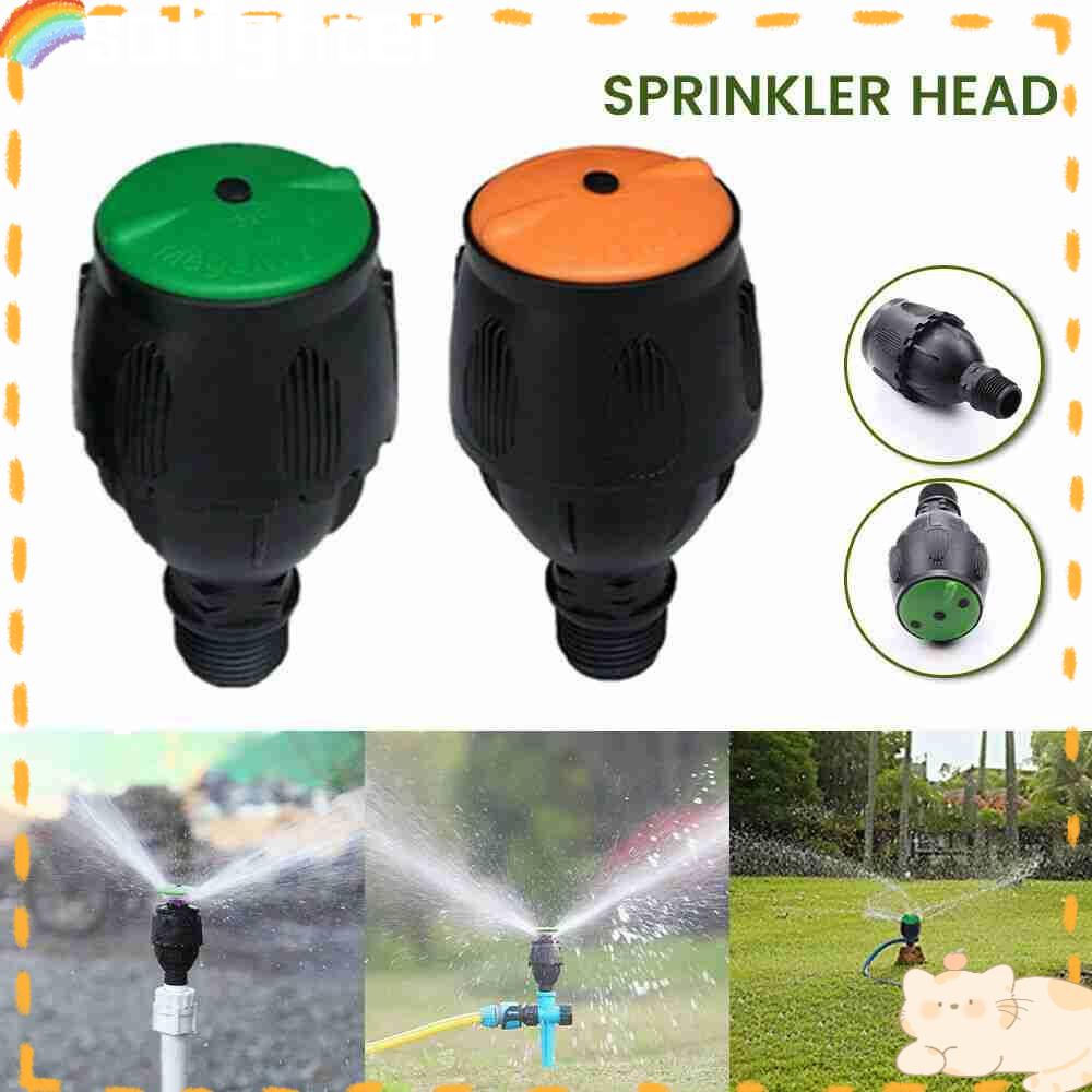 Solighter 2/5pcs Sprinkler Taman Cool Down 360putar Selang Cakupan Area Besar Rumput