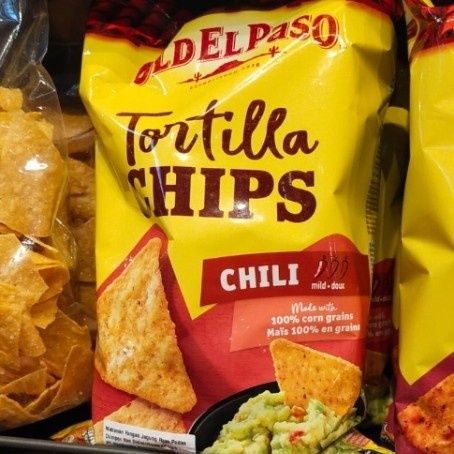 

OLD EL PASO TORTILLA CHIPS CHILI 185GR