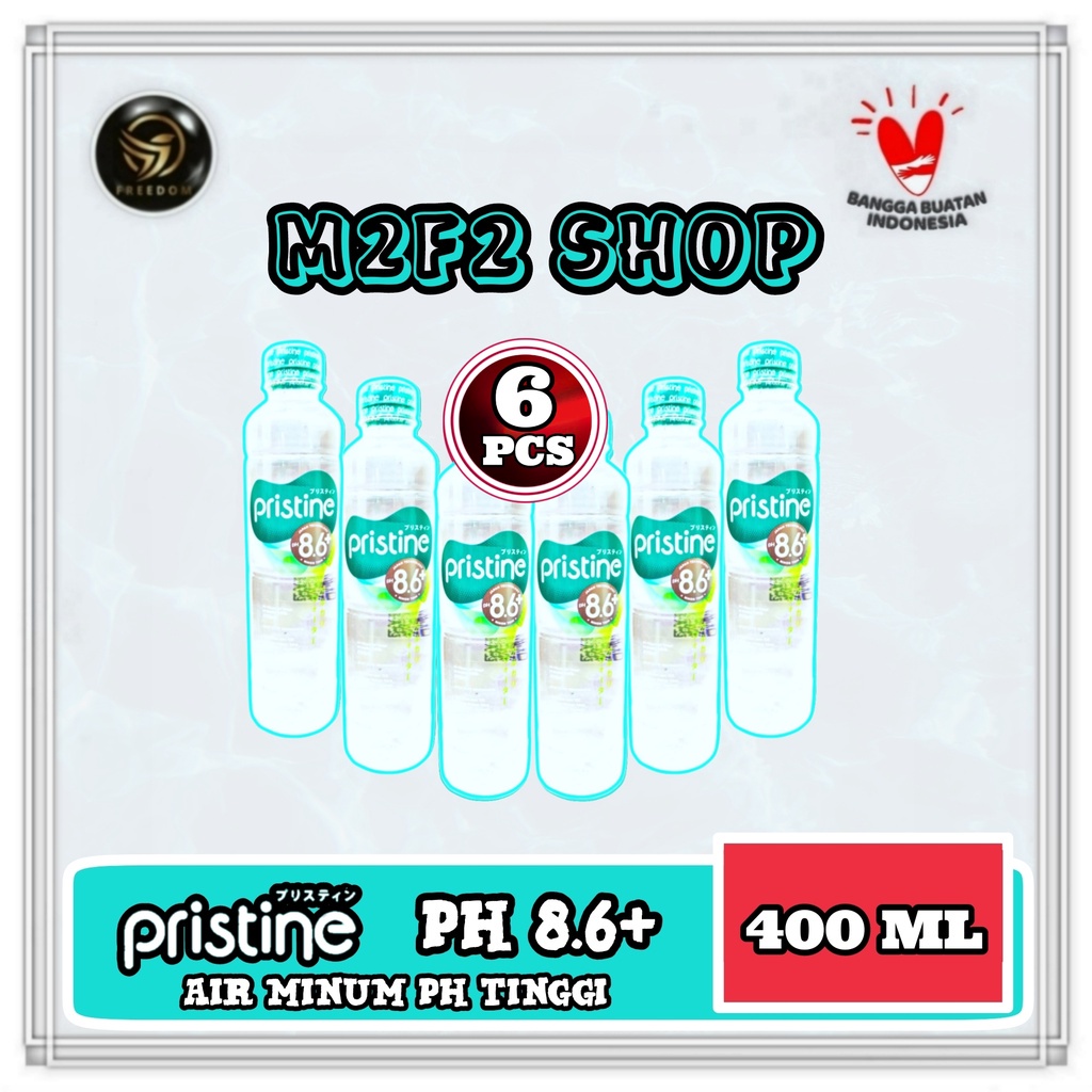 

Air Mineral Pristine pH8.6+ Botol Plastik Pet - 400 ml (Kemasan 6 Pcs)