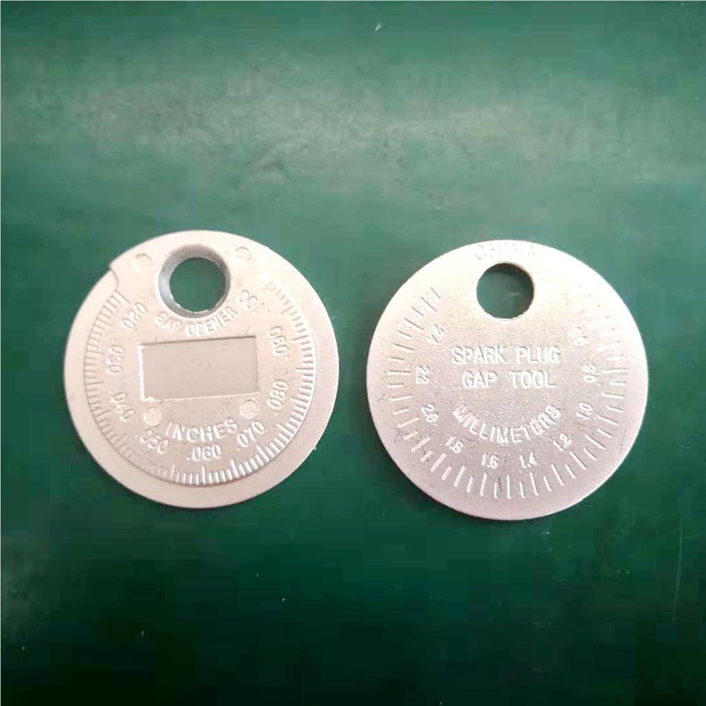 Alat Ukur Gap Busi Tipe Koin Spark Plug Range Gage0 6-2 4mm