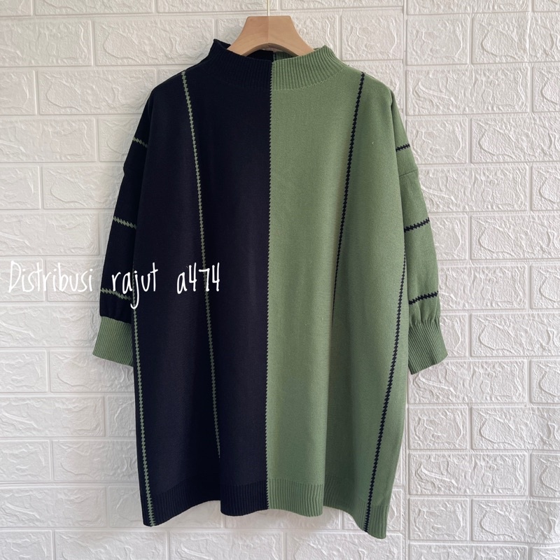 FADILLAH OVERSIZE TOP ATASAN KALONG RAJUT WANITA OVERSIZED