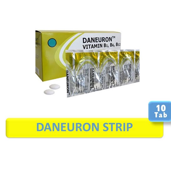 Daneuron Strip Multivitamin B1,B6,B12 Strip tablet ORIGINAL-BPOM