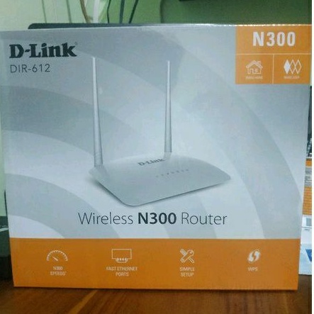 ROUTER WIRELESS D-LINK DIR 612 PUTIH NEW MASIH SEGEL DUS