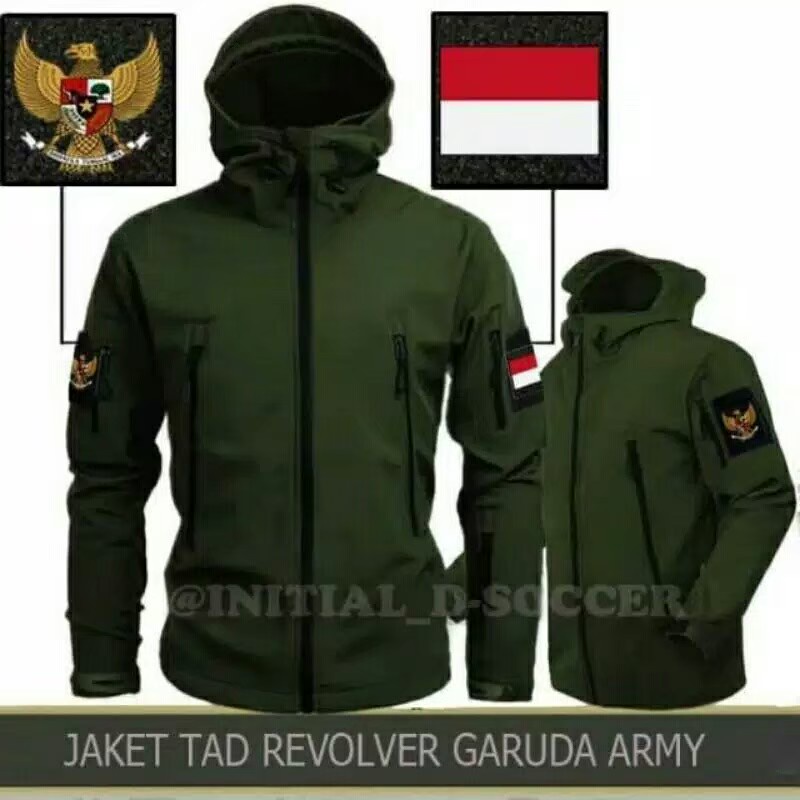 BEST SELLER JAKET TAD / Jaket Tactical / Jaket TAD Bravo / Jaket Garuda / Jaket Outdoor / Free logo Garuda + Bendera indonesia