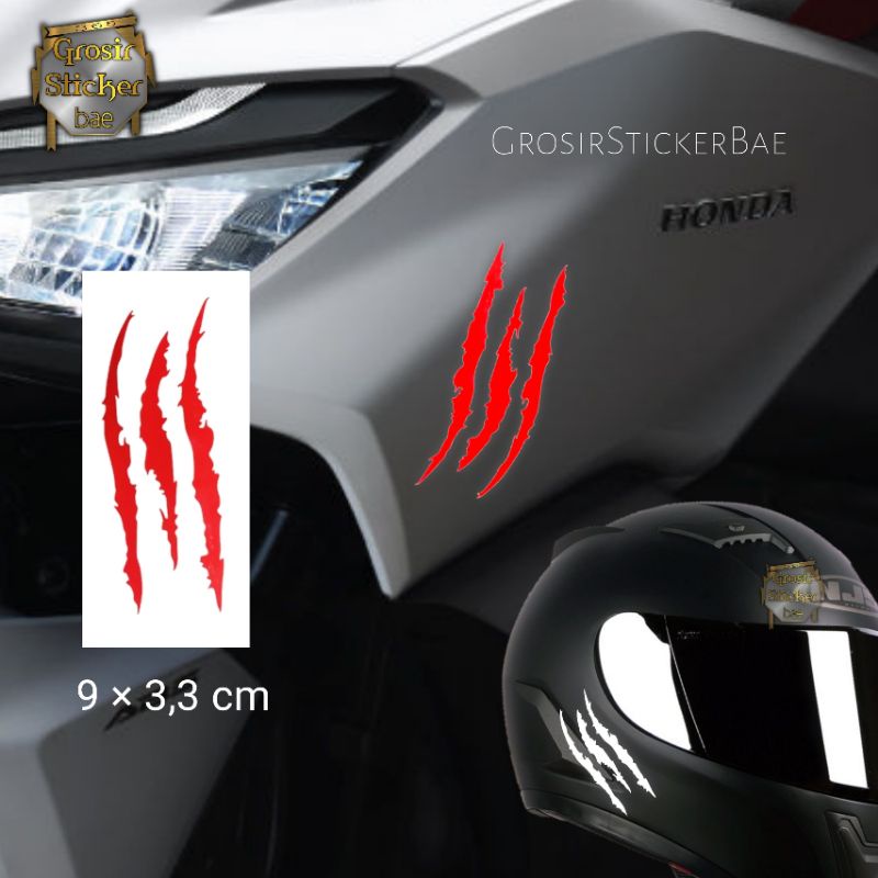 Jual Sticker Cakar cutting motor helm harga grosir | Shopee Indonesia