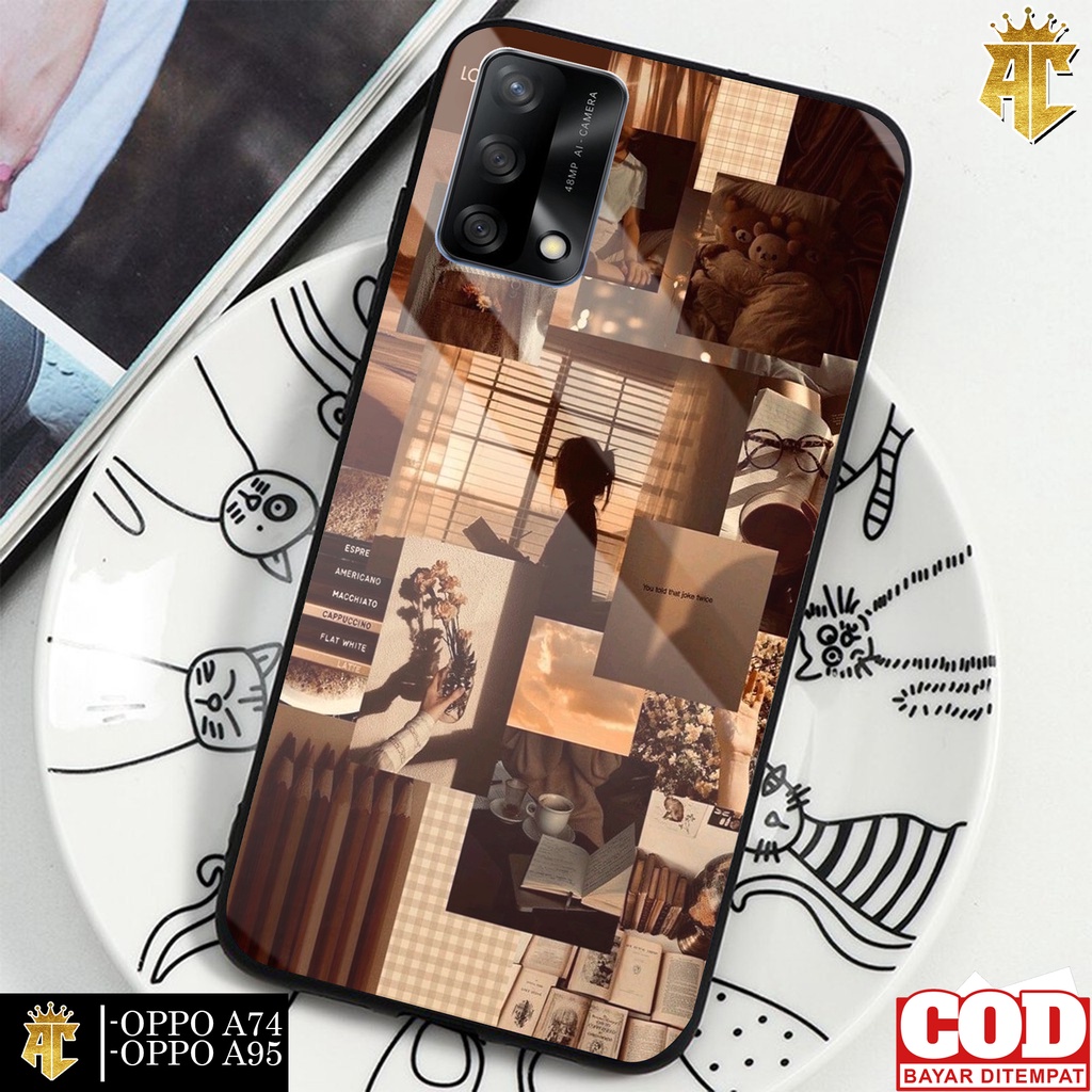 Case OPPO A74/OPPO A95 - Casing OPPO A74/OPPO A95  Terbaru 2021 AERO CASE [ WALLPAPER ] Silikon OPPO
