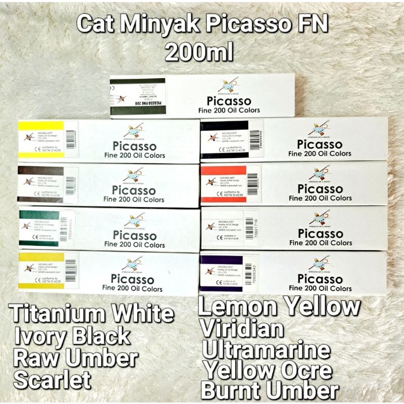 

Cat Minyak/Oil Colors PICASSO FINE 200ml
