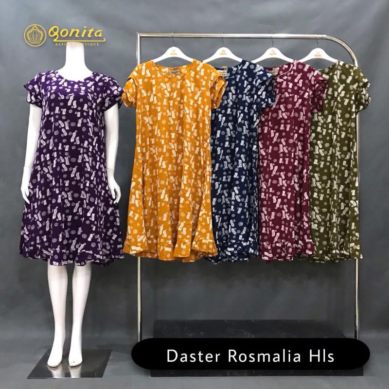 Qonita Daster Rosmalia Hls || by Qonita Batik & Boutique || Qonita Batik Pekalongan