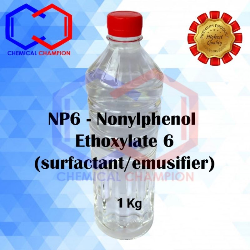 NP6 / NP 6 / NONYLPHENOL ETHOXYLATE 6 (SURFACTANT, EMULSIFIER) 1 KG