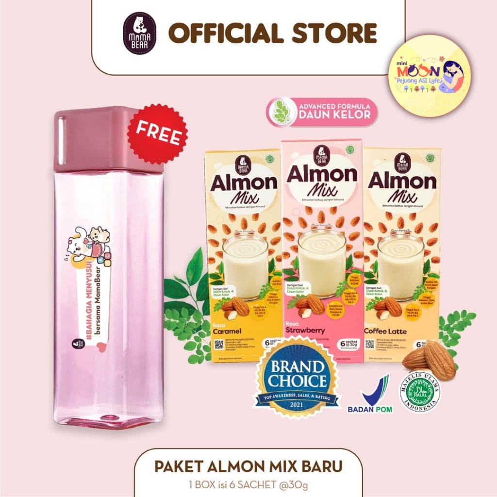 Mama Bear Almon Mix | Pelancar Asi Extra Daun Katuk
