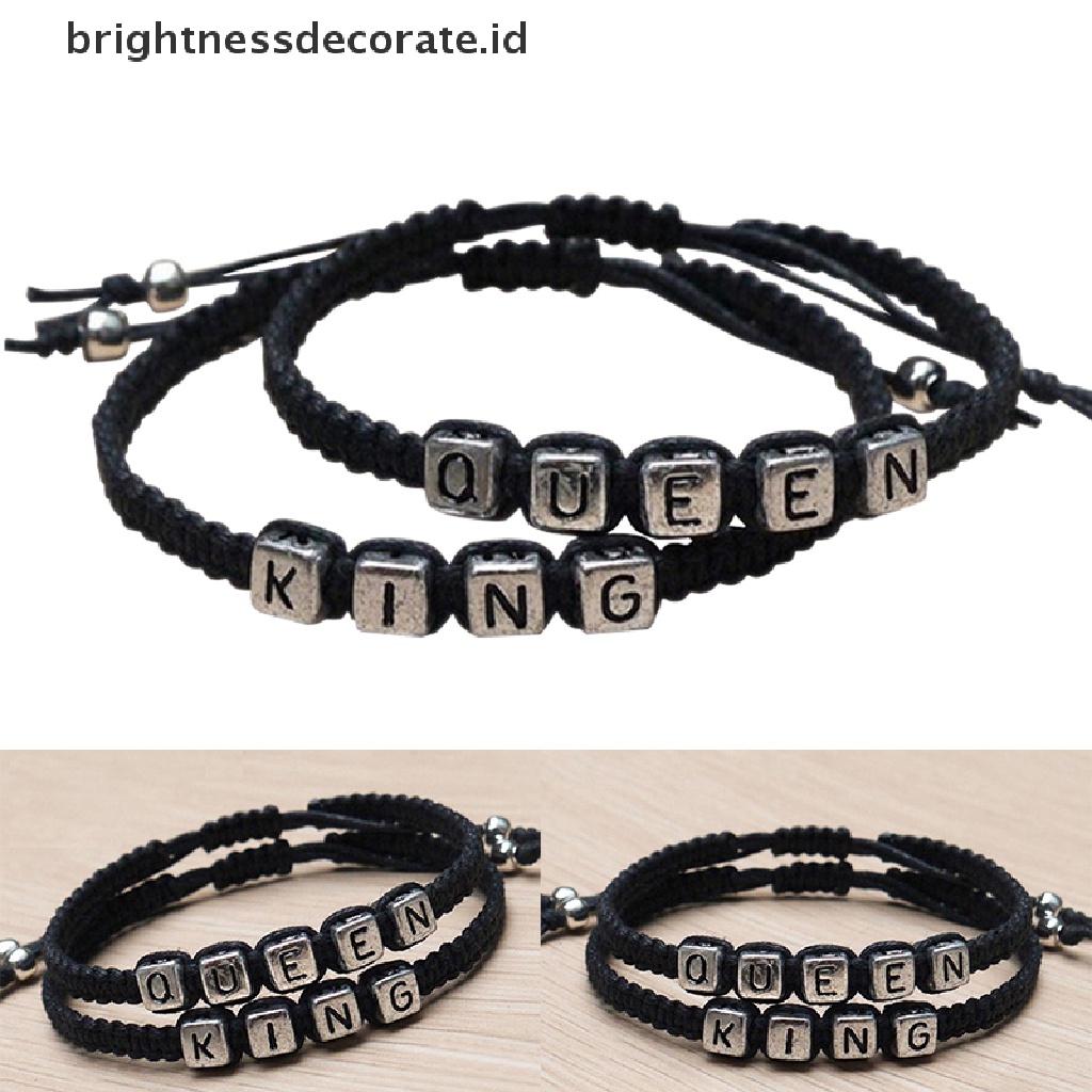 [Birth] Gelang Pasangan Gelang Raja Dan Ratu Handmade Lovers Bracelet Hadiah Pernikahan [ID]