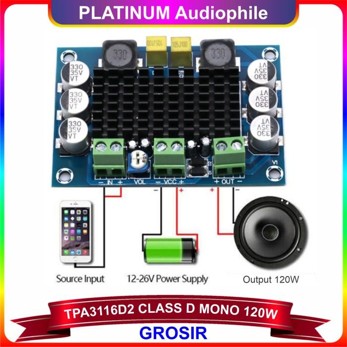 Tpa3116 Amplifier Class D 120W - Tpa3116D2 Class D Amplifier 120W Mono