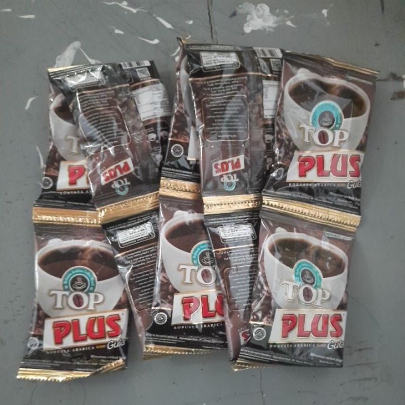 

Kopi top plus 1 renteng isi 10 sachet. KEMASAN BARU