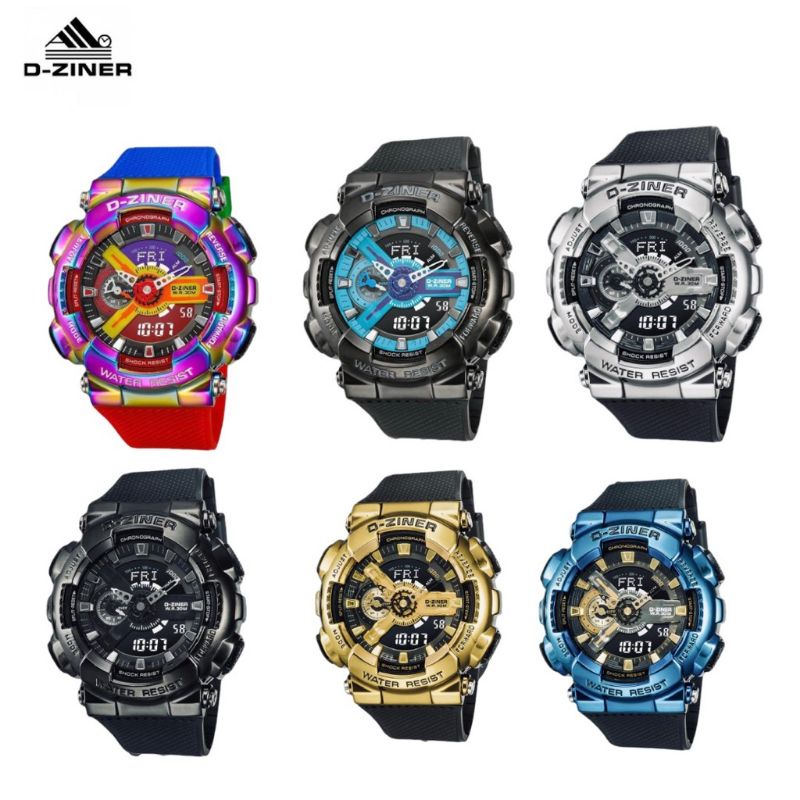 JAM TANGN PRIA D-ZINER 8295 Original Rubber Double time.