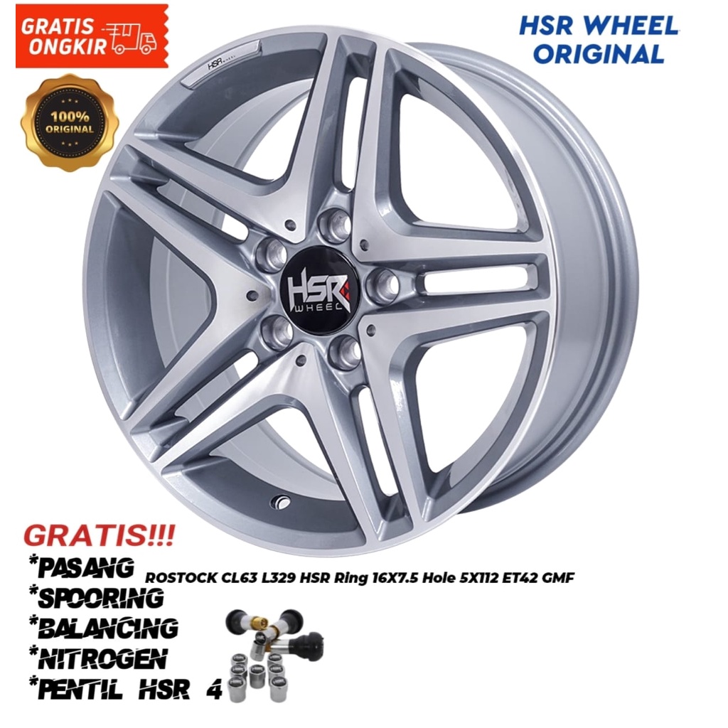 Velg mobil mercy,bmv,vw,porsche,mini cooper,supra HSR ROSTOCK CL Ring16