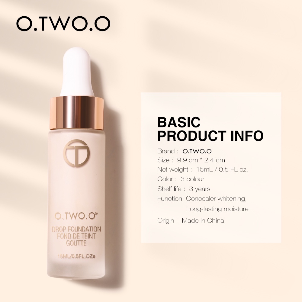 O TWO O DROP FOUNDATION FOND DE TEINT GOUTTE -NJ