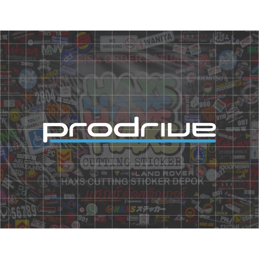 Cutting Sticker Prodrive Ukuran 10 Cm Untuk Motor Mobil