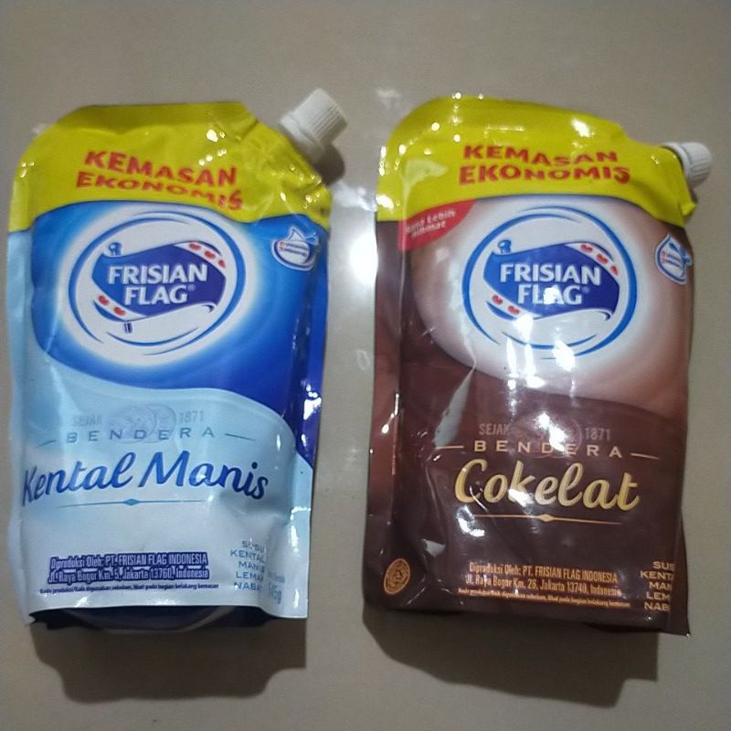 

Frisian flag susu bendera kental manis pouch kemasan ekonomis 545gr