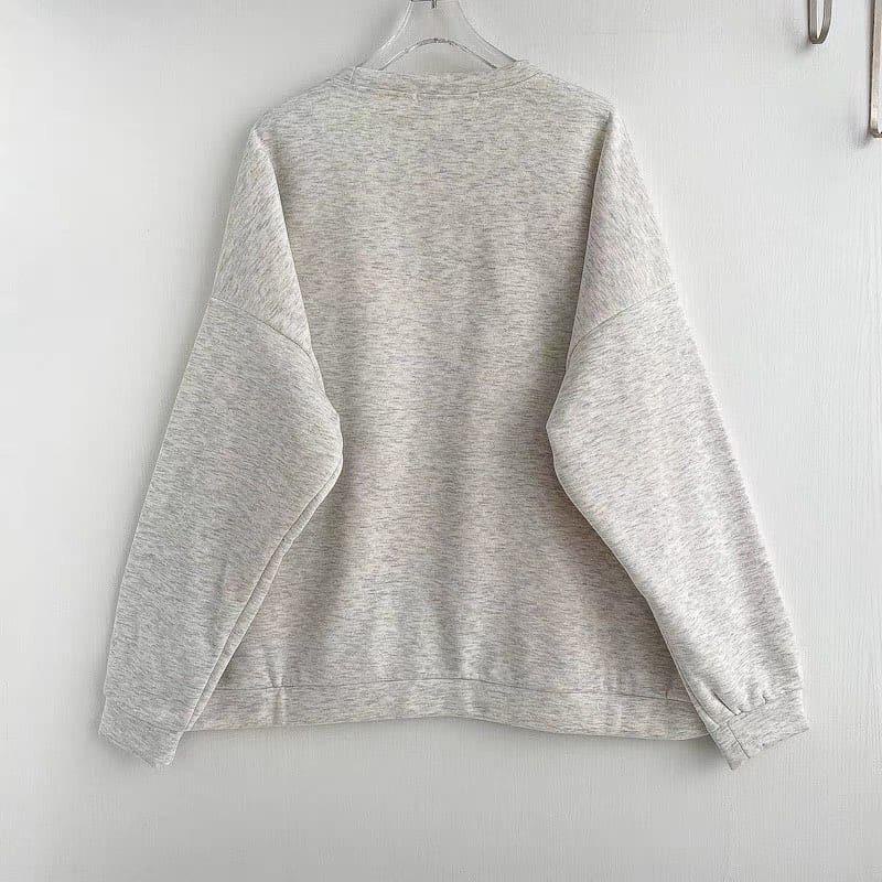 HOPE SWEATER CREWNECK OVERSIZE UNISEXE FLEECE WANITA PRIA