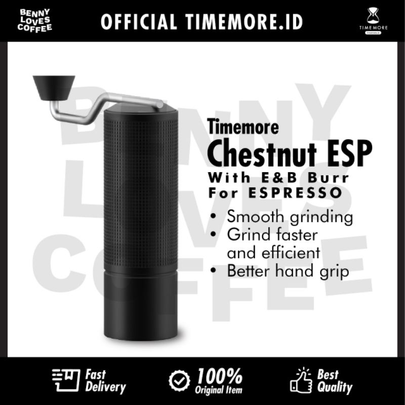 Timemore ESP Chestnut Grinder Espresso E&B Burr Coffee Grinder Kopi Manual