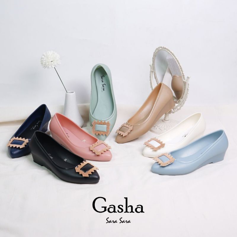 sara sara gasha/sepatu wanita flat sara sara gasha