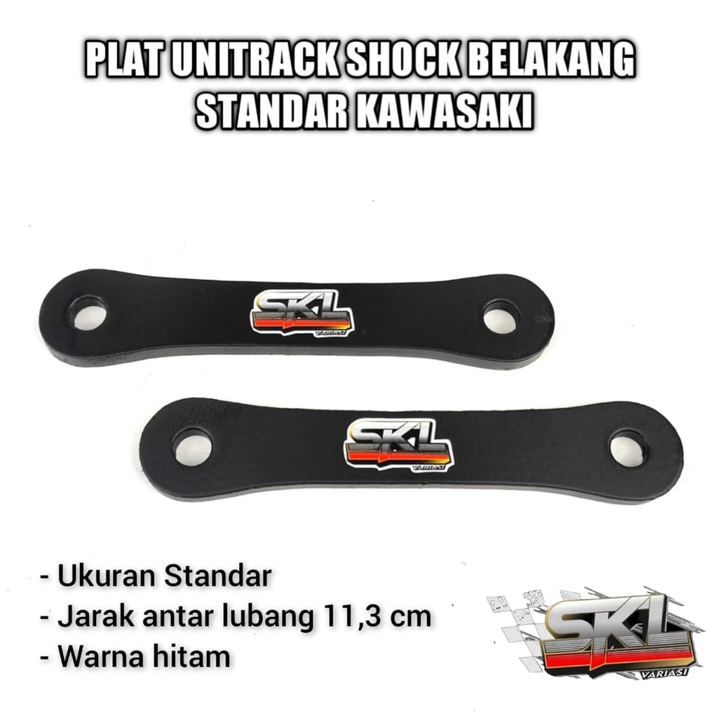 Plat unitrek unitrack shock shok belakang ninja 150 r ss Standar Kawasaki