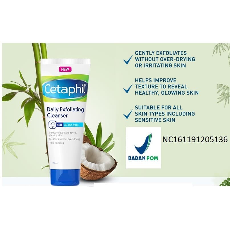 CETAPHIL DAILY EXFOLIATING CLEANSER ALL SKIN TYPE 178ML