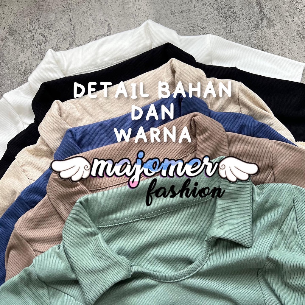 MAJOMER ® | MARIMO CROP TOP - ATASAN WANITA - KAOS WANITA