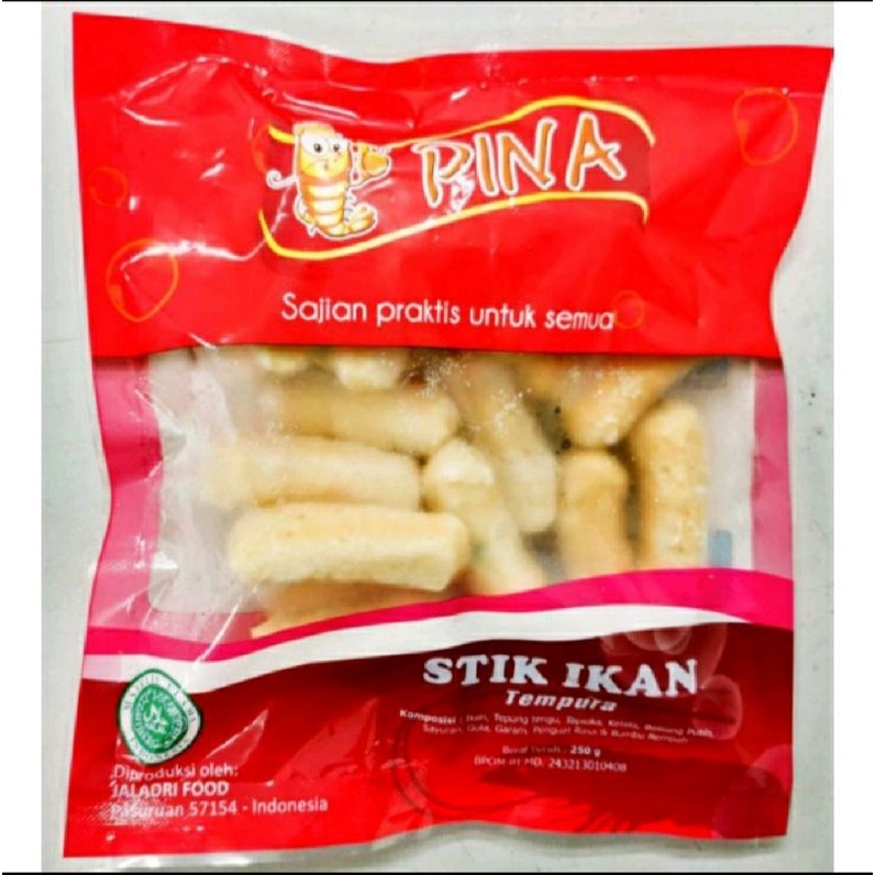 

PINA/PIPI frozen food stik ikan Tempura 250gr