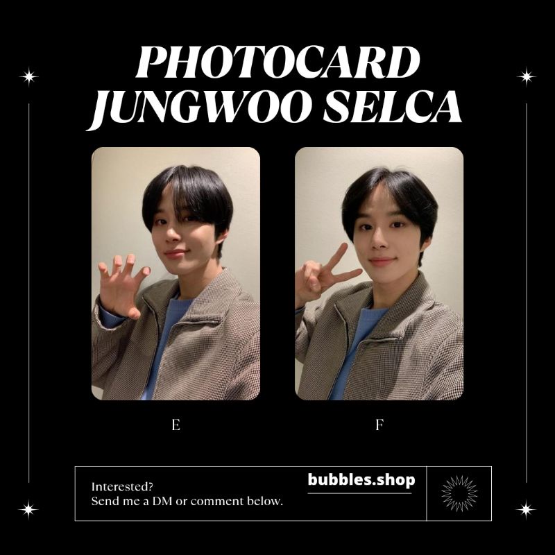 PHOTOCARD UNOFFICIAL JUNGWOO NCT SELCA