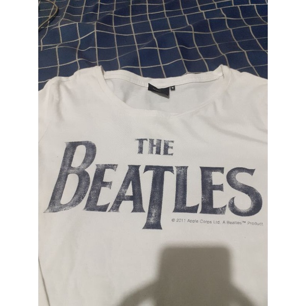 kaos longsleeve original official band THE BEATLES ,Preloved,Second,Bekas