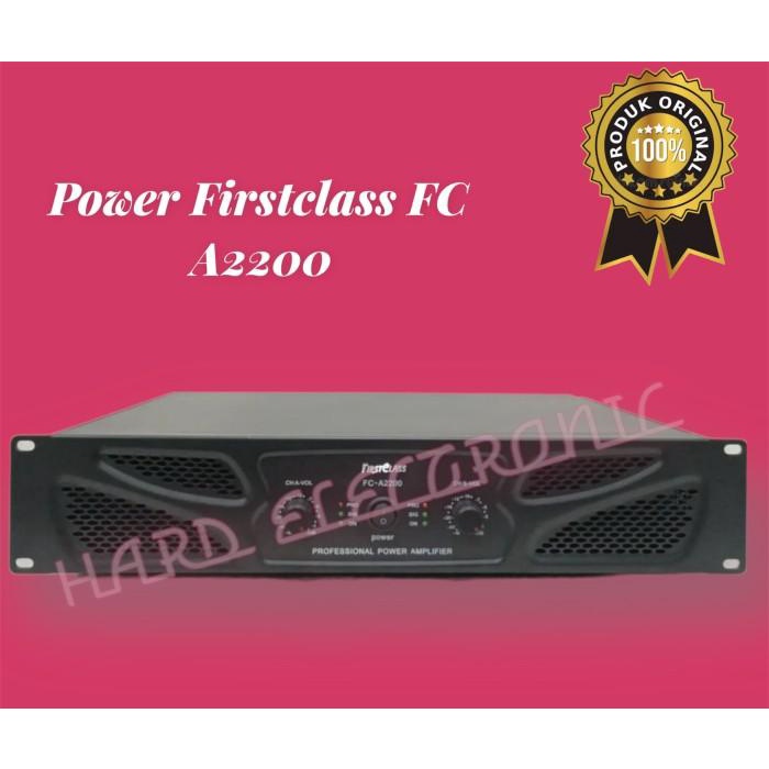 Power Amplifier Firstclass Fc A2200 / Firstclass Fca2200 / Fca 2200