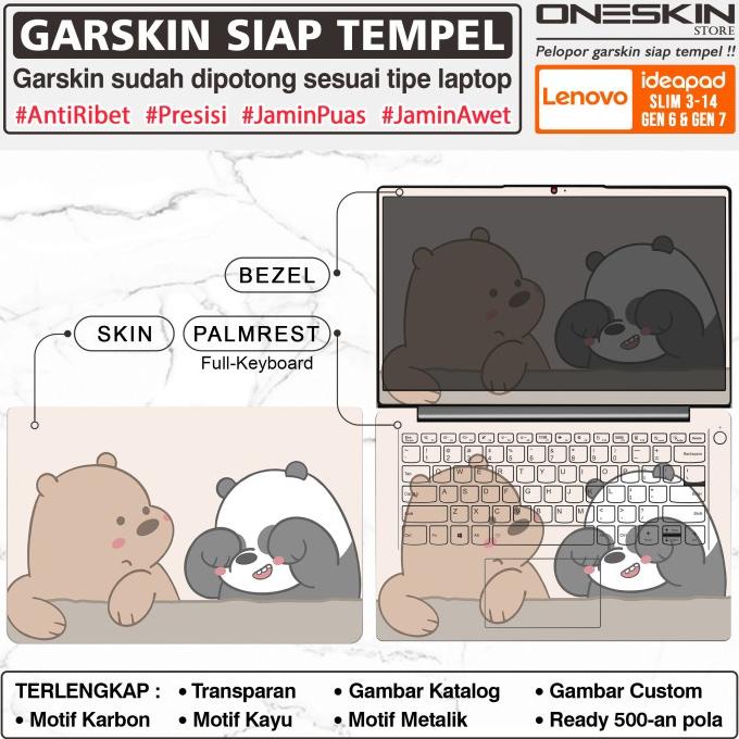 Garskin Sticker Laptop Lenovo IdeaPad Slim 3 3i-14 14ALC6 14ITL6 Polos