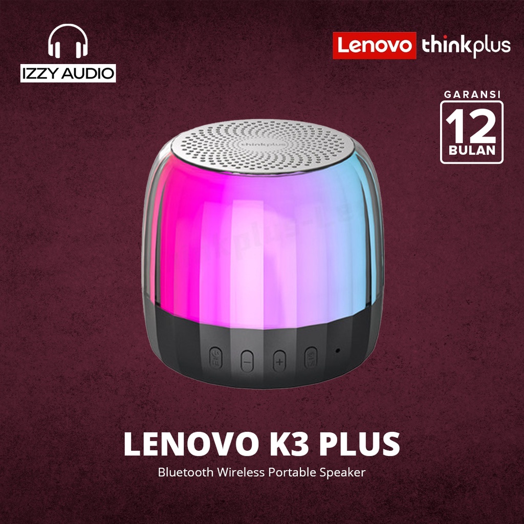 Thinkplus Lenovo K3 Plus Bluetooth Stereo Wireless Speaker - Hitam