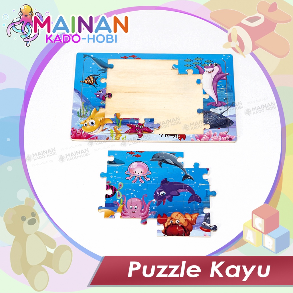 MAINAN PUZZLE ANAK PEREMPUAN LAKI HEWAN SEAWORLD