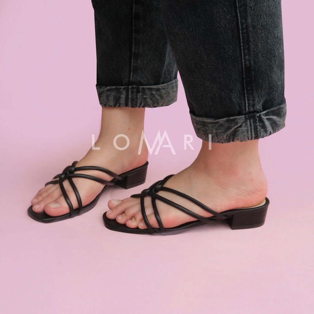 RAYA SERIES LOMARI 3CM - Sandal Heels Wanita